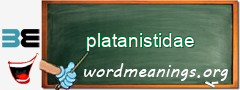 WordMeaning blackboard for platanistidae